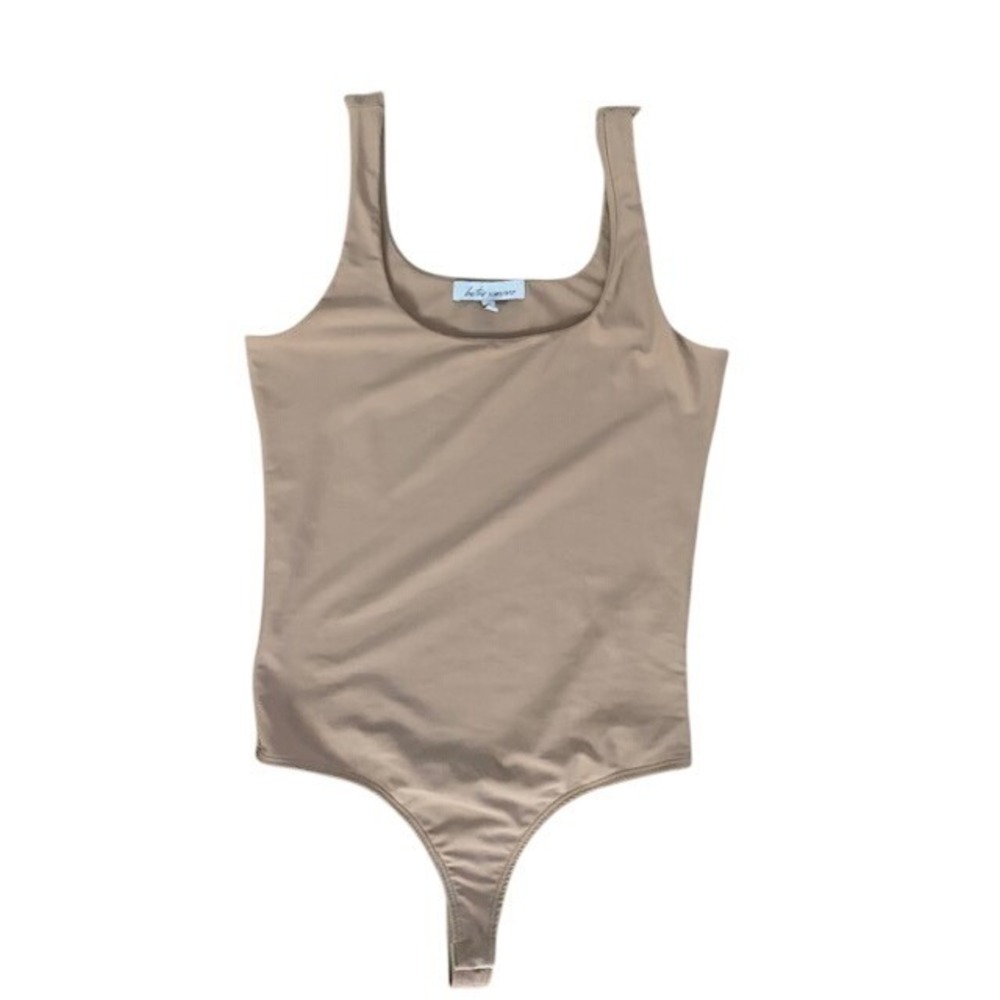 Betro Simone Tan Cassidy Thong Bodysuit Small Made in USA